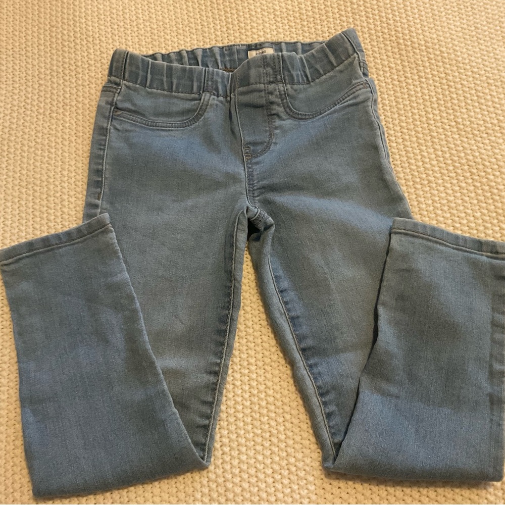 OshKosh B'gosh Blue Leggings Comfortable Stretchy Bottoms, Size 6/6X 6/6 1/2A